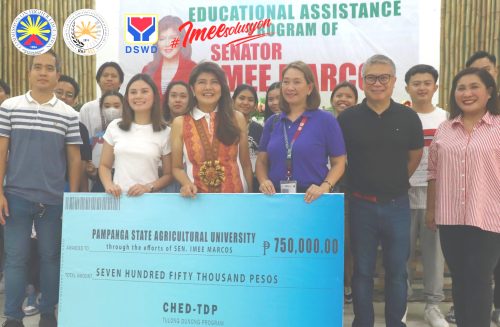 PSAU Students Benefit from CHEDRO3 and DSWD Scholarship, through the efforts of Senator Imee Marcos