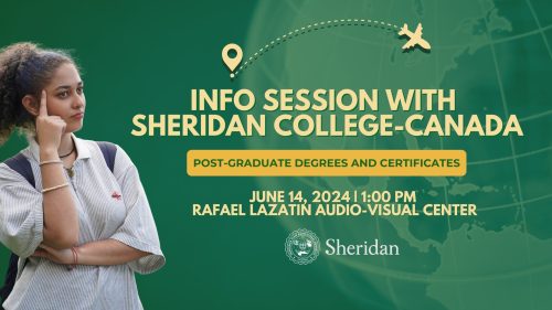 INFO SESSION ON POST-GRADUATE PROGRAMS WITH SHERIDAN COLLEGE-CANADA