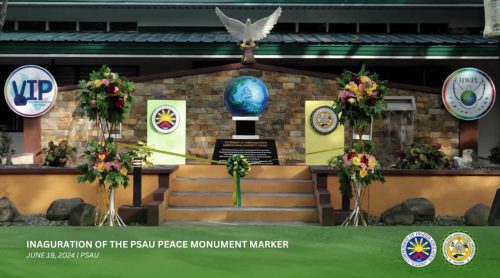 INAGURATION OF THE PSAU PEACE MONUMENT MARKER