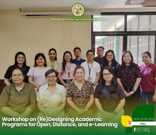 WORKSHOP ON (RE)DESIGNING ACADEMIC PROGRAMS FOR OPEN, DISTANCE, AND E-LEARNING
