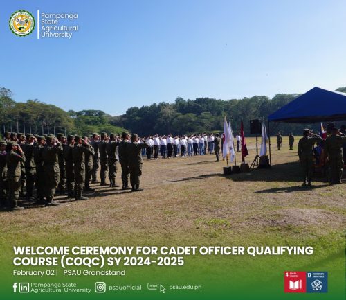 WELCOME CEREMONY FOR THE CADET OFFICER QOULIFYING COURSE (COQC) SY 2024-2025 AT THE PSAU GRANDSTAND