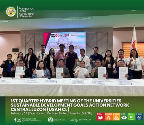 1st Quarter Hybrid Meeting of the Universities Sustainable Development Goals Action Network – Central Luzon (USAN CL)