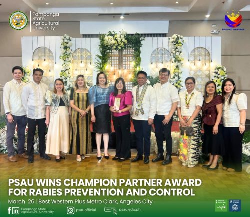 PSAU WINS CHAMPION PARTNER AWARD FOR RABIES PREVENTION AND CONTROL